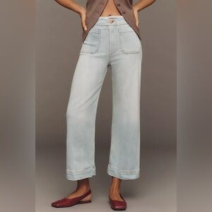 Maeve Collette Light Blue Cropped Flare Jeans